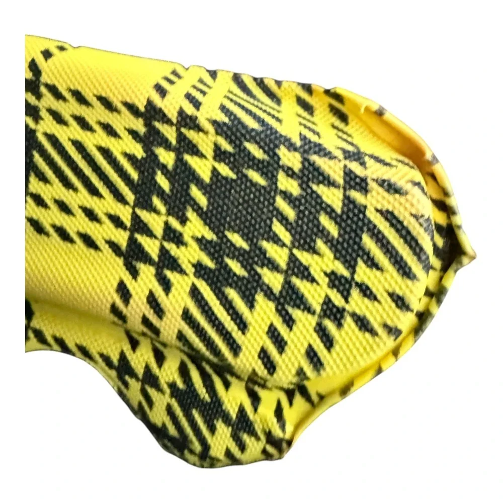 Vintage West Germany Padded Hangers Set 3 Plaid Tartan Scalloped Kitsch